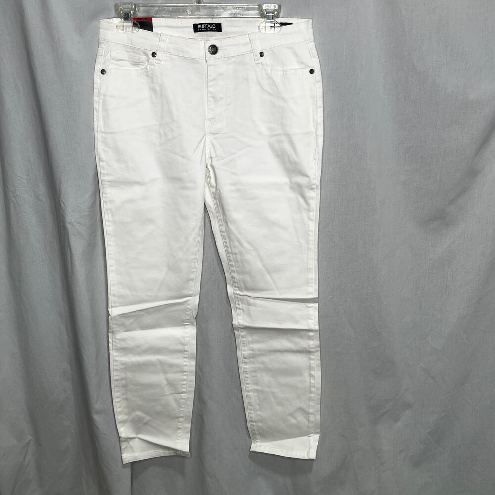 Buffalo David Bitton White Mid-Rise Ankle Pants New 8